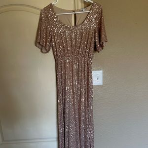 COPY - Rose gold maxi sequin dress from BALTIC BORN